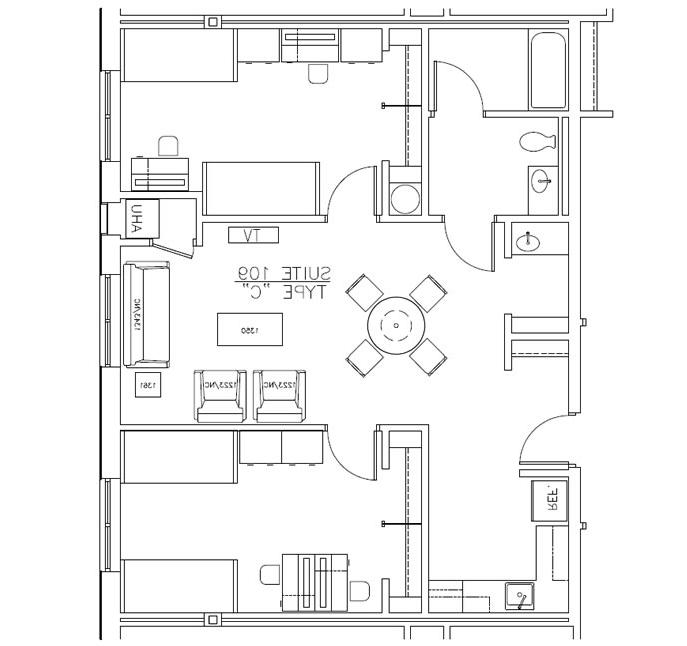 Residence Hall Layout C
